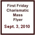 September 2010 First Friday Mass Flyer