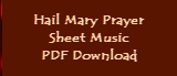 Hail Mary Prayer - Sheet Music Download